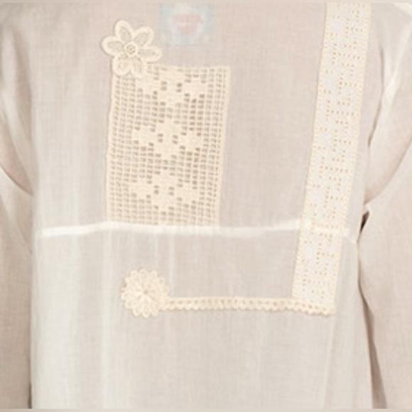 NWT Johnny Was Kit Patchwork Natural Cotton Tunic Size Small - Picture 7 of 11
